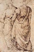 GHIRLANDAIO, Domenico Study of Two Women oil painting artist